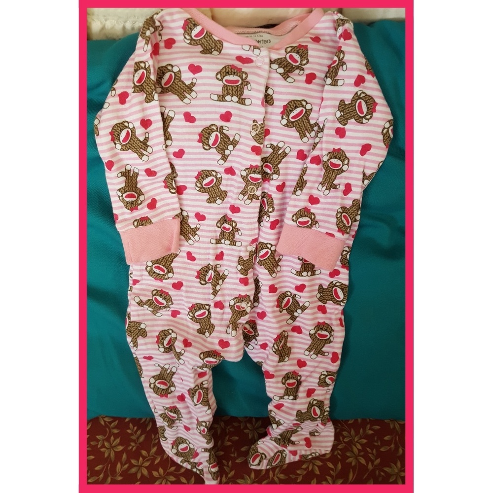 Baby Starters 3 Months Pink Monkeys